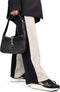 POSH by Poelman CARO - Dames Sneakers - Imitatie suède met vetersluiting - Zwart met combinatie