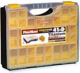 Plastiken 83041D - Sorteerdoos - 9 vakken - 41 cm - Zwart (4 stuks)