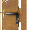 vidaXL - Poort - met - bamboe-ontwerp - 105x155 - cm - cortenstaal