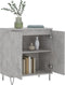 vidaXL - Dressoir - 60x35x70 - cm - bewerkt - hout - betongrijs