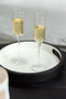 J-Line glas champagne Louise - glas - transparant - 6 stuks