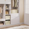 Woltu Opbergboxen - Set van 3 - Opvouwbaar 42x26x32cm - Crème (3 stuks)