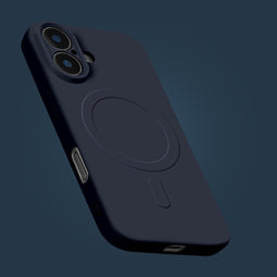 My Style Hoesje geschikt voor Apple iPhone 13 MagSafe Telefoonhoesje Flexibel TPU | My Style Protective Flex Backcover | Geschikt voor MagSafe | Geschikt voor Draadloos Opladen met Magnetische Ring | MagSafe Case - Marineblauw