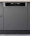 Bauknecht B6B D841A X - Half Geïntegreerde Vaatwasser - 14 couverts - RVS