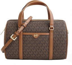 Kenmerkende Crossbodytas Van PVC En Glad Leer Voor Op Reis