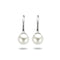 Glams oorhangers - Franse haak - Parel 7.5mm - Zilver