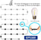 SHINE - LED Lichtsnoer buiten - 12 lampen - 8,5 meter - Zonne-energie - IP65 waterdicht - Afstandsbediening