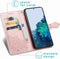 iMoshion Hoesje Geschikt voor Samsung Galaxy S21 Hoesje Met Pasjeshouder - iMoshion Mandala Bookcase - Rosé Goud