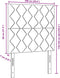 vidaXL - Hoofdbord - met - Diamant - Blokken - in - Zwart - - - 100 - cm - - - Stof