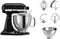 KitchenAid Artisan 5KSM175PSEOB - Keukenrobot 4,8L - 300W met 7 accessoires - Onyx zwart