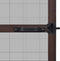 vidaXL - Hordeur - met - scharnieren - 100x215 - cm - bruin