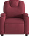 Fauteuil verstelbaar stof wijnrood