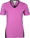 Papillon Sportshirt Dames Polyester/elastaan Roze/zwart Mt L