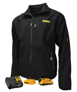 DeWalt Softshell Verwarmd Jack - Geïntegreerde Accu en Lader - Zwart - M