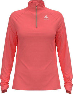 ODLO Essential - Midlayer 1/2 ZIP - Vochtregulerend UV-bescherming 20+ - siesta - Dames - Maat XL