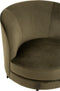 J-Line loungestoel Rond - textiel/metaal - groen