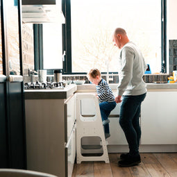 Paragon Leertoren - Keukenhulp - Veilig en verstelbaar - Wit