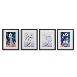 Schilderij DKD Home Decor Vaas (35 x 2,5 x 45 cm) (35 x 2 x 45 cm) (4 Stuks)