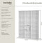 Tectake CD/DVD/Blu-ray kast - Boekenkast - 18 verstelbare planken - Wit (EAN: 4061173115638)