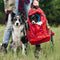 Kurgo G-Train K9 - Hondenrugzak voor Kleine Honden tot 11 kg - Waterbestendig - Rood - 33x53x25 cm