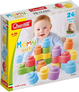 Quercetti Momy Soft stapelblokken (24st.).