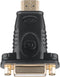 Wentronic A 323 G - HDMI naar DVI-D Adapter - Vergulde connectoren - Zwart
