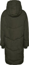 NOISY MAY NMTALLY L/S LONG JACKET - Dames Jas - Gewatteerd - Donkergroen - Maat S