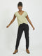 VILA VISCOOP TOP/SU - Dames T-shirt - V-hals - Korte mouwen - Maat XS