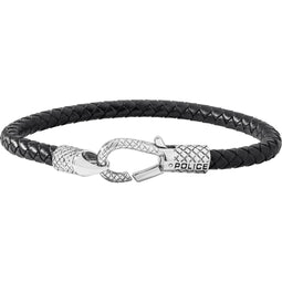 Police Herren-Armband NILAND Edelstahl One Size Zwart Zilver 32011932
