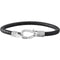Police Herren-Armband NILAND Edelstahl One Size Zwart Zilver 32011932