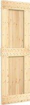 vidaXL - Schuifdeur - met - beslag - 70x210 - cm - massief - grenenhout
