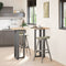 vidaXL - Bartafelpoten - 2 - st - T-vormig - 40x35x(110-111) - cm - staal - antraciet