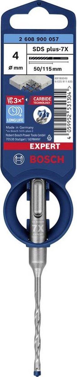 Bosch SDS plus-7X - Hamerboor - 4 snijkanten - Voor gewapend beton