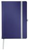 Leitz Style Notitieboek A5 Gelijnd - met Harde Kaft - 100 Grams Papier - Titanium Blauw