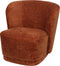 Fauteuil Claire - Roest Stof - Koper - Comfortabele Fauteuil