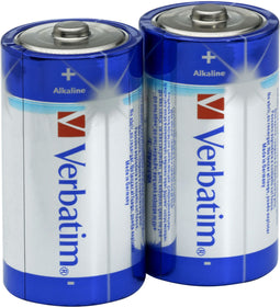 Verbatim Alkaline Batterij C LR14 - Hoge capaciteit - Betrouwbare energiebron (2 stuks)