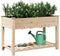 vidaXL - Tuinbak - met - Rek - 115x59x76 - cm - Massief - Houten - Vuurhout