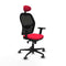 Jorquera Piqueras y Crespo 2D036G1 - Bureaustoel met hoofdsteun - Verstelbare hoogte en armleuning - Rood
