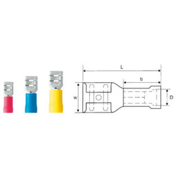 Platte insteekhulzen LIF 6v638 R 100st