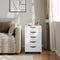 Woltu Kantoor Kast - Mobiele Opbergkast met 5 Lades - Wit - 40 x 40 x 66,5 cm