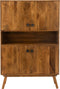 J-Line kast Lora 4 Deuren Mango - hout - bruin