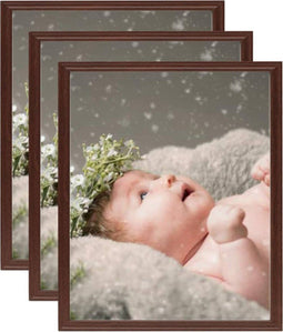 vidaXL - Fotolijsten - 3 - st - voor - tafel - 21x29,7 - cm - donkerrood