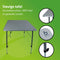 Bo-Camp Campingtafel - Hoogte verstelbaar 50-70 cm - 100x70 cm