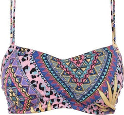 Freya CALA FIESTA UW Bralette Bikini Top - Gebloemd - Roze/zwart/blauw/geel