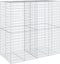 vidaXL - Schanskorf - 200x100x200 - cm - gegalvaniseerd - ijzer - zilverkleurig