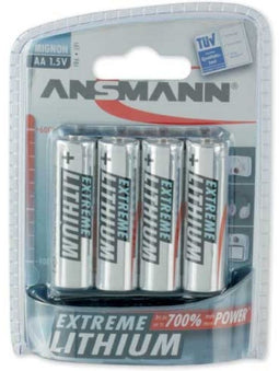 Ansmann Extreme Lithium AA Mignon - Batterijen - 50,4mm - Zilver