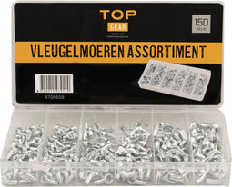 Vleugelmoeren assortiment 150-delig