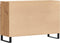 vidaXL - Dressoir - 104x35x70 - cm - bewerkt - hout - artisanaal - eikenkleurig
