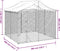 vidaXL - Hondenkennel - met - dak - 3x3x2,5 - m - gegalvaniseerd - staal - zilverkleur