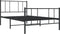 vidaXL - Bedframe - met - hoofd- - en - voeteneinde - metaal - zwart - 100x200 - cm